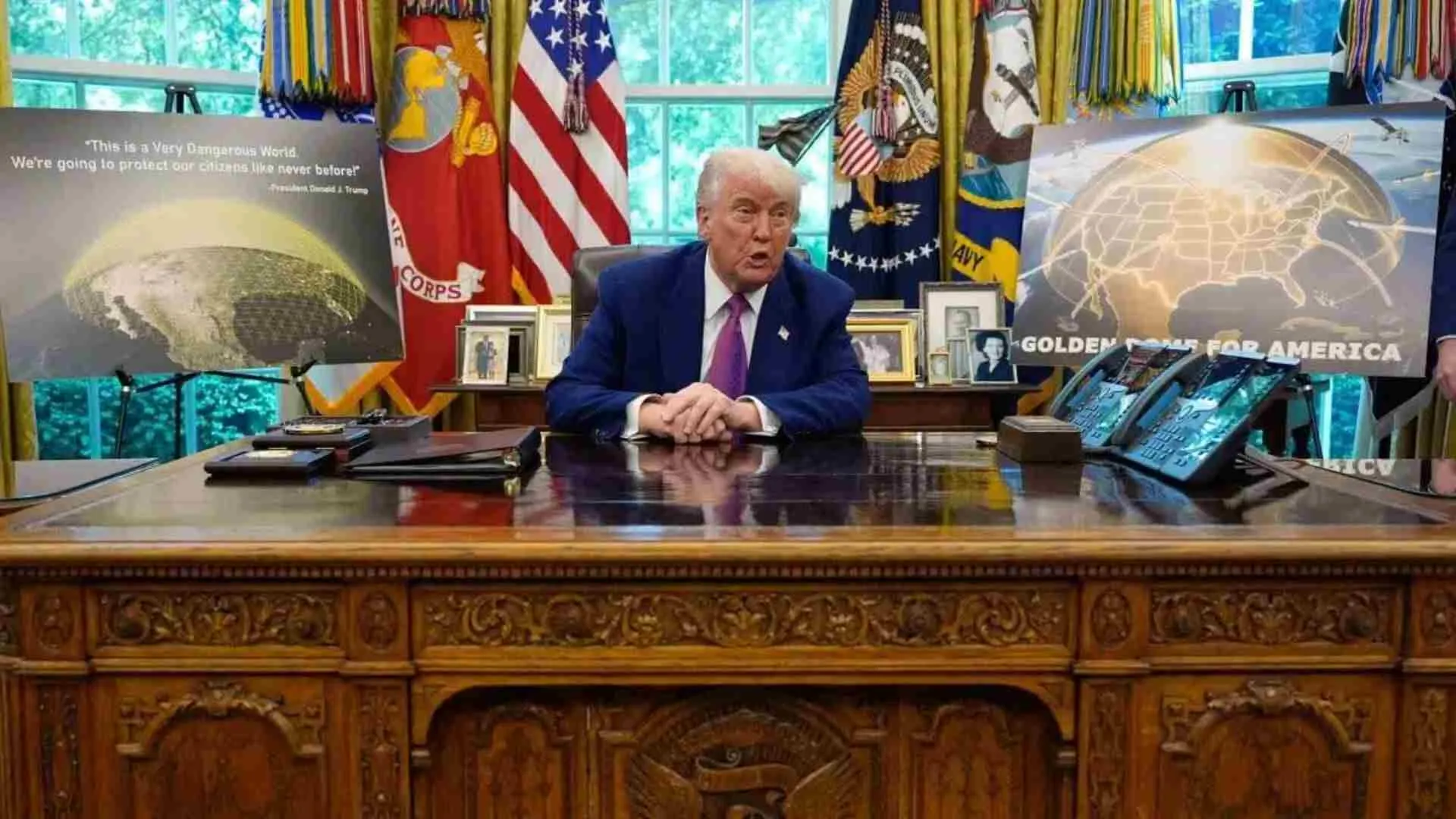 Golden Dome for <img or B: Trump Pressures Canada to Join US