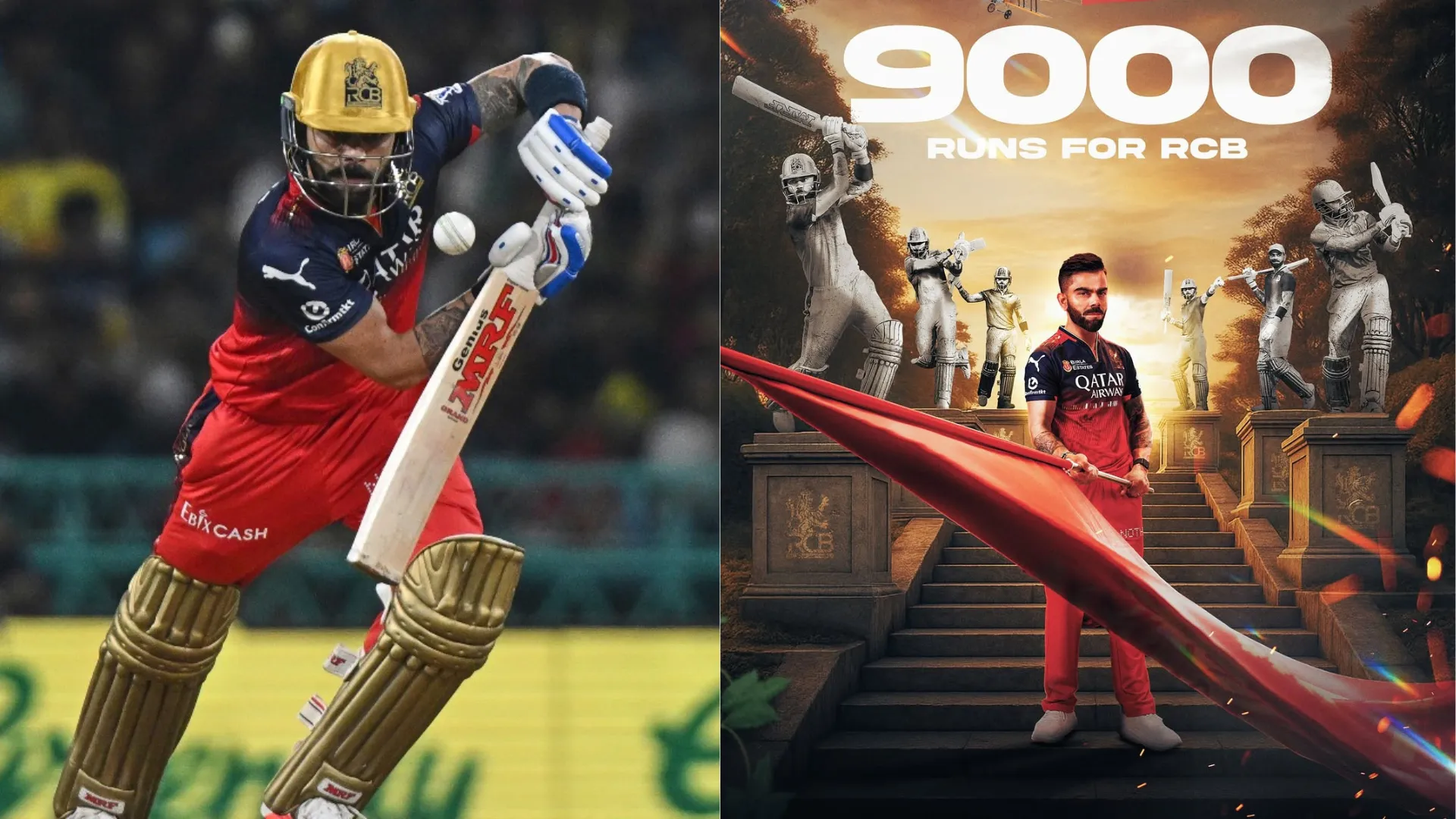 Virat Kohli Hits 9,000 IPL Runs, Rewrites History for RCB