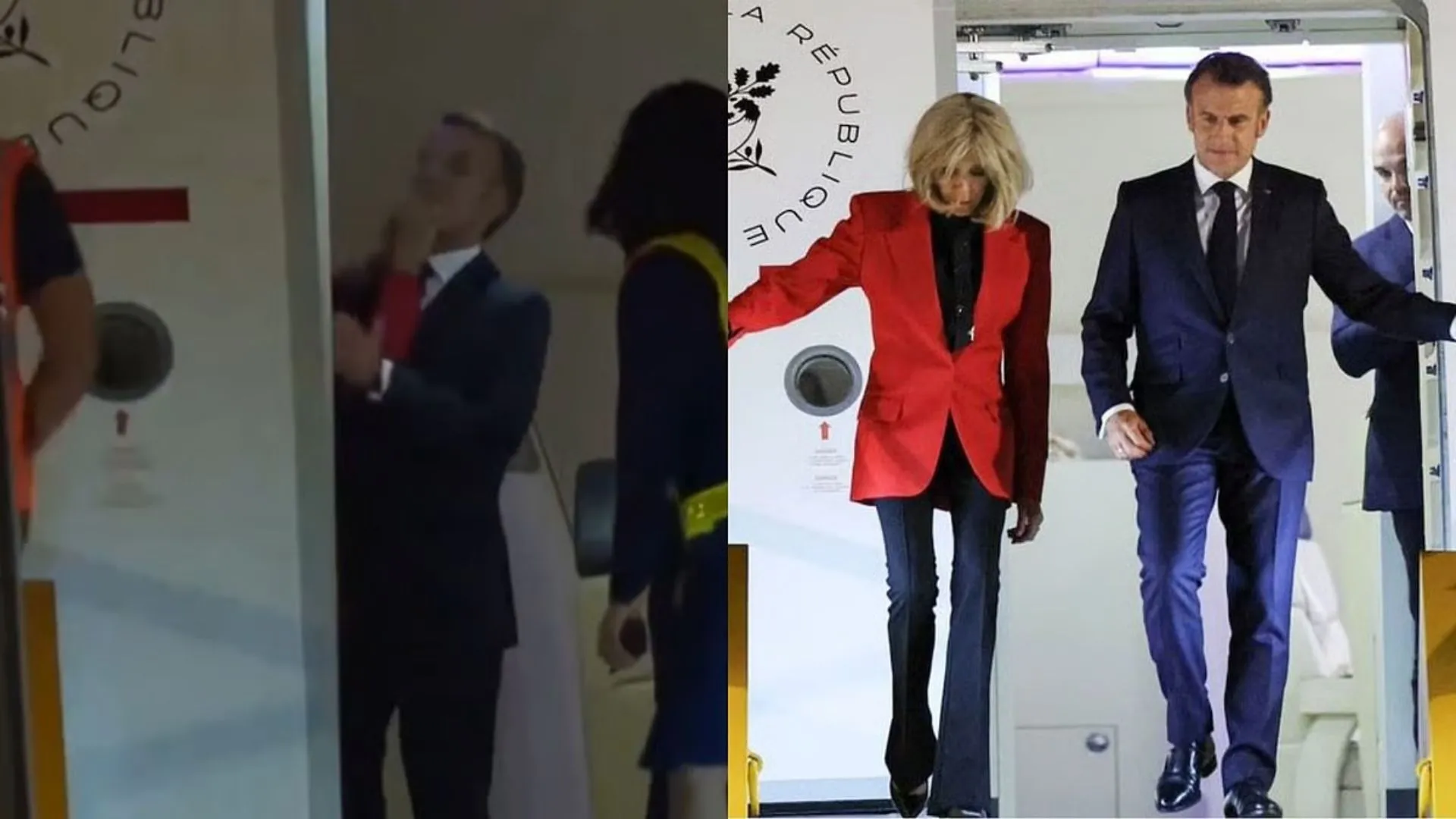 Was Macron Slapped by Wife Brigitte Mid-Flight? Shocking Video Goes Viral | Watch
