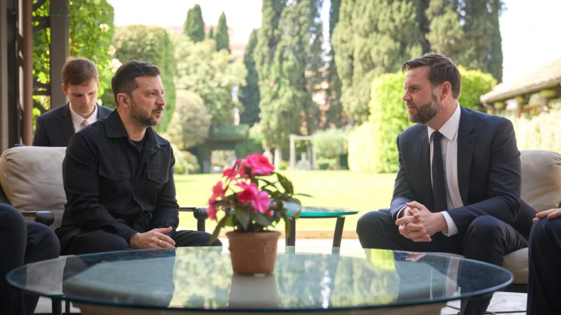 Zelenskyy Meets JD Vance As Russia Unleashes Largest Drone Strike Before Trump Call