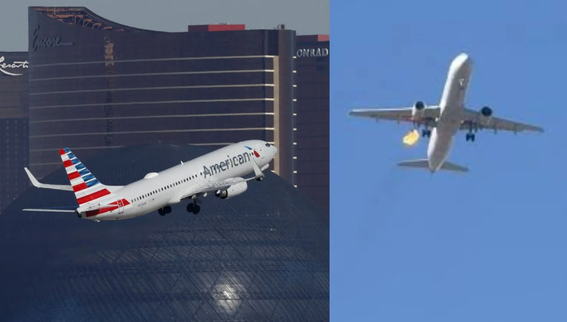 American Airlines Flight Makes Emergency Landing In Vegas After Engine Sparks Fire Mid-air | Watch