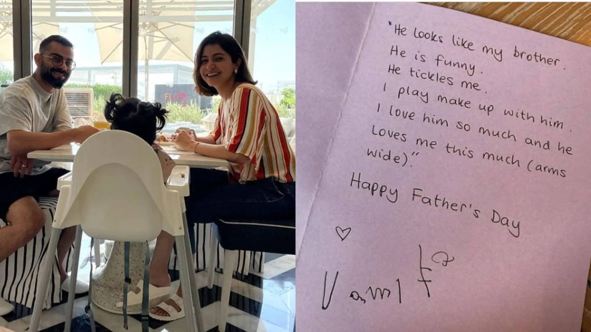 Anushka Shares Vamika’s Cute Father’s Day Letter for Virat Kohli | SEE HERE