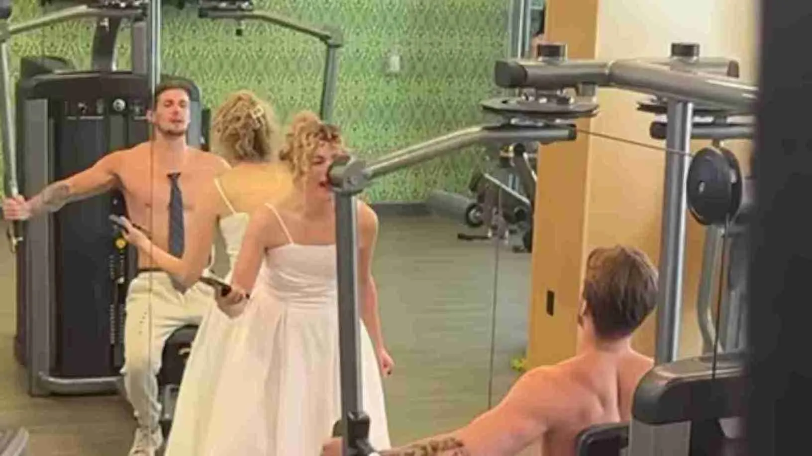 Bride Cries As Groom Hits The Gym 20 Minutes Before Wedding | VIDEO