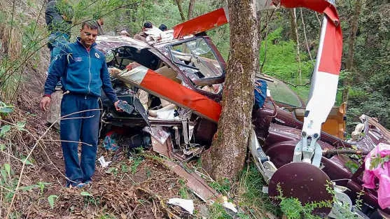 Helicopter Carrying Pilgrims Crashes Near Kedarnath, Five Dead