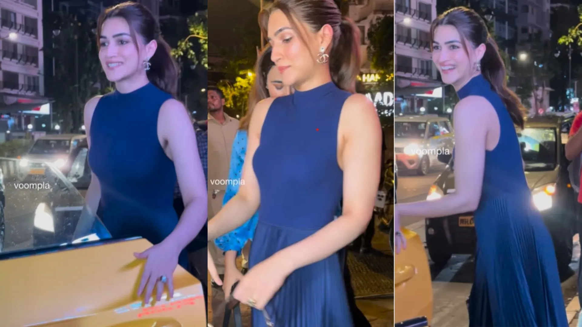 Kriti Sanon Stuns in Blue Midi Dress and ₹2 Lakh Valentino Bag During Mumbai Dinner