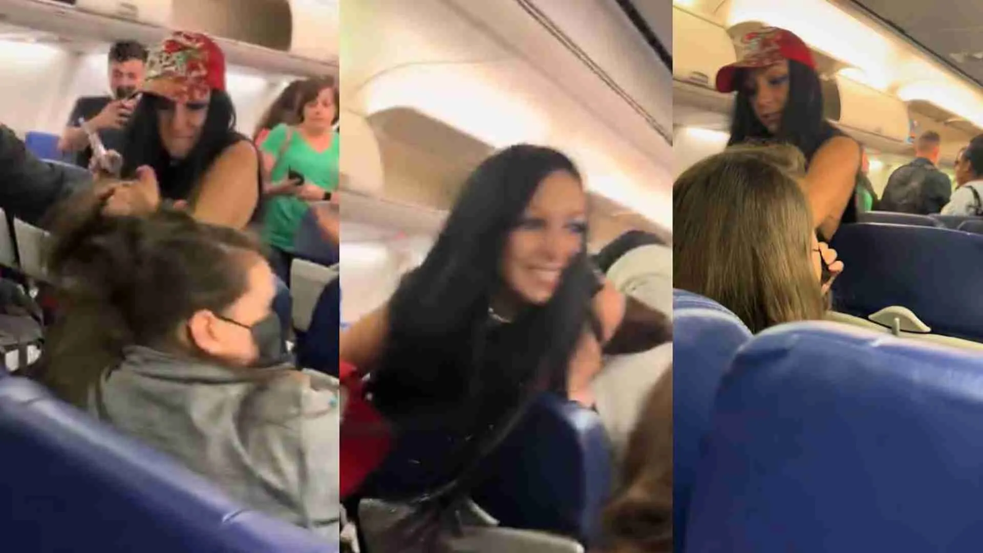 ‘My Boyfriend’s Black!: Woman Goes On Racist Rant, Attacks, Pulls Hair And Spits On Passengers Of NYC Flight | VIDEO