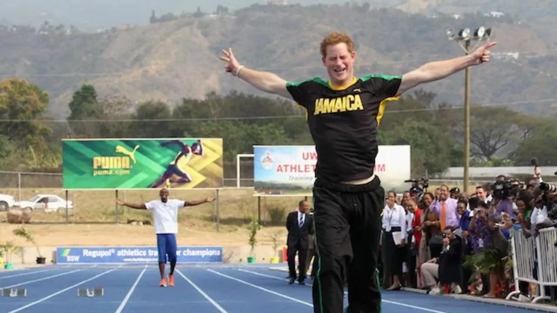 When Prince Harry Raced Usain Bolt AND CHEATED! | VIDEO