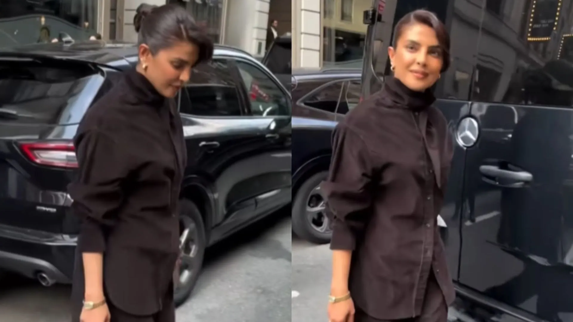 Priyanka Chopra Stuns in Chic Brown Look During Heads of State Promotions