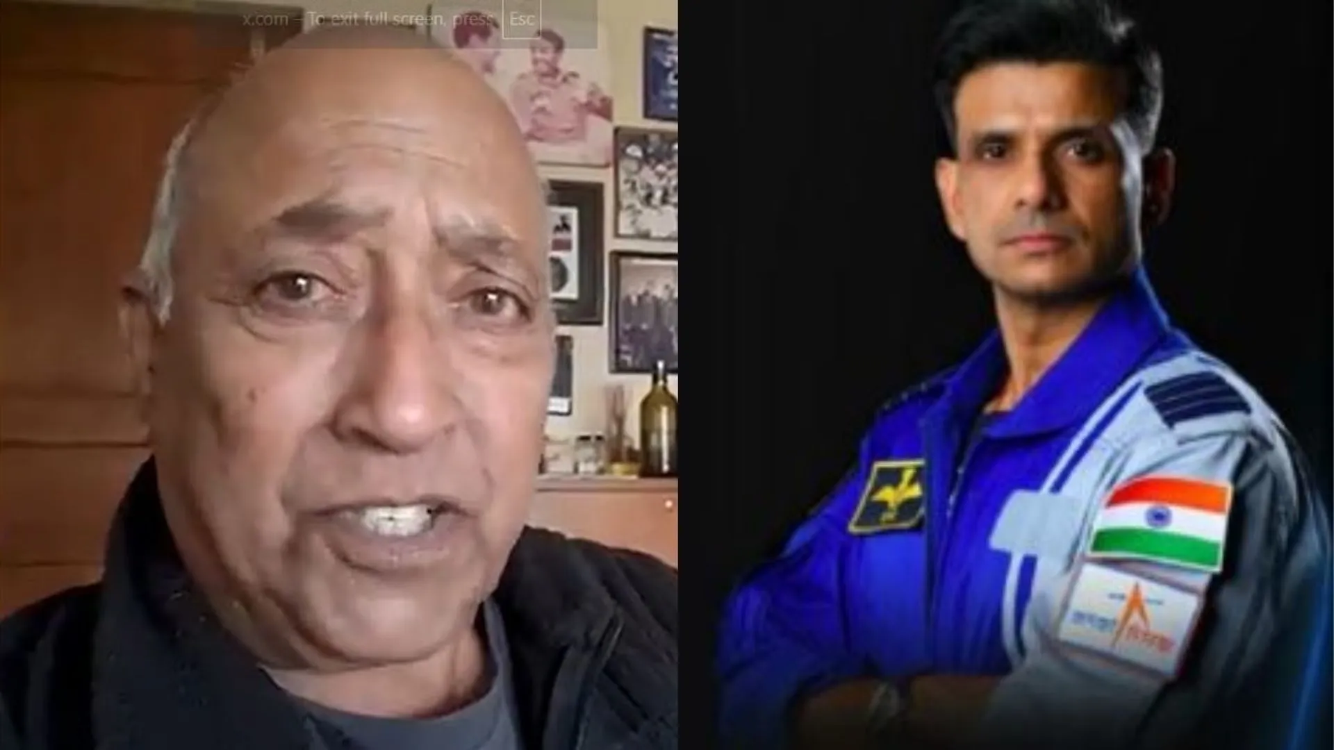 Rakesh Sharma Sends Heartfelt Message to Astronaut Shubhanshu Shukla | Watch