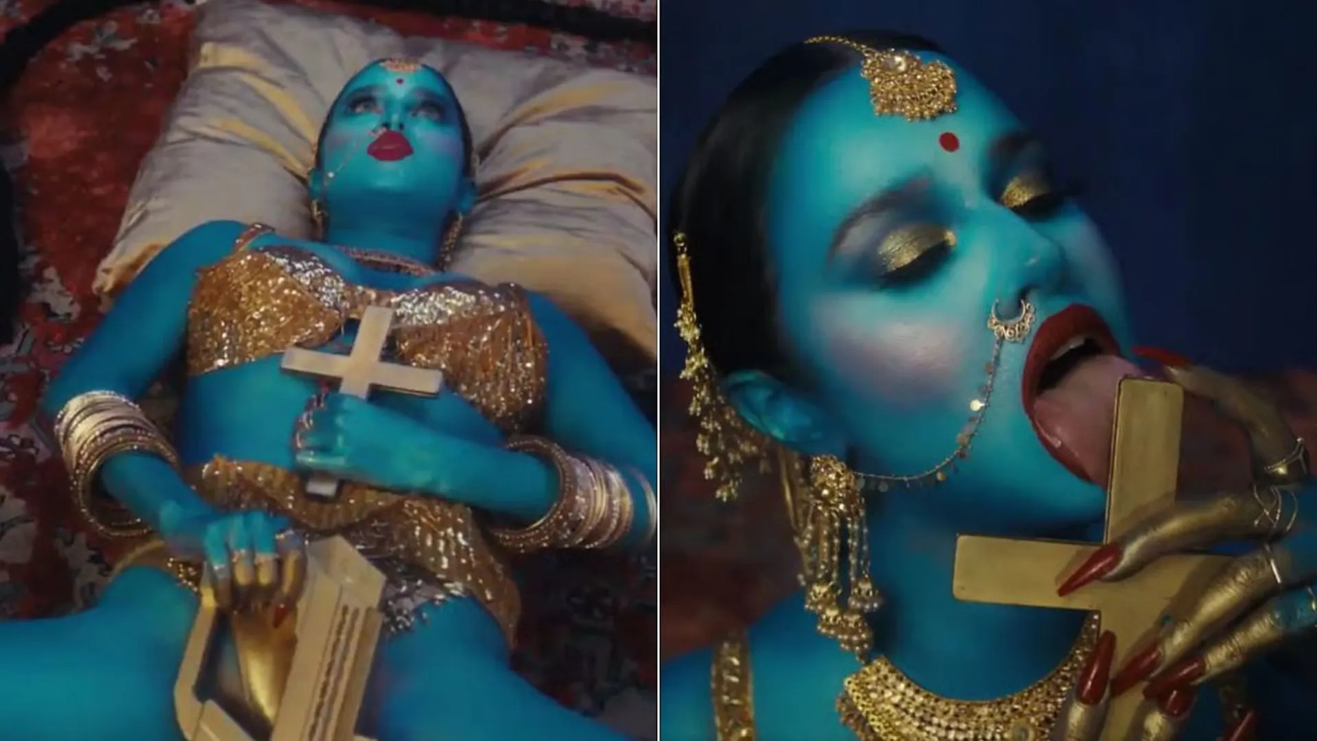 Rapper Genesis Yasmine Mohanraj Slammed for Dressing as Hindu Deity, Licking Holy Cross