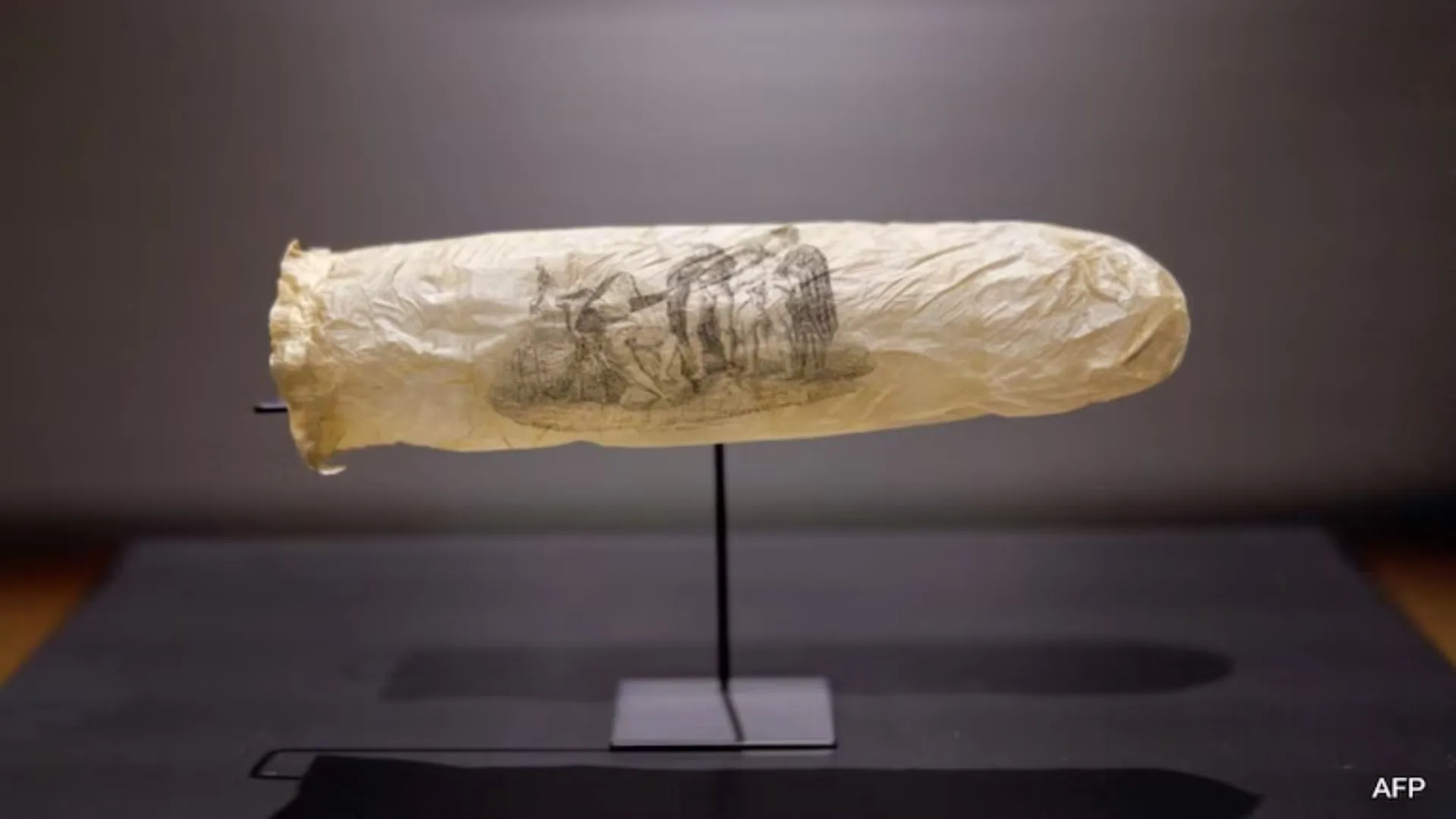 Rare 1800s Erotic Condom with Erotic Art Showcased at Museum