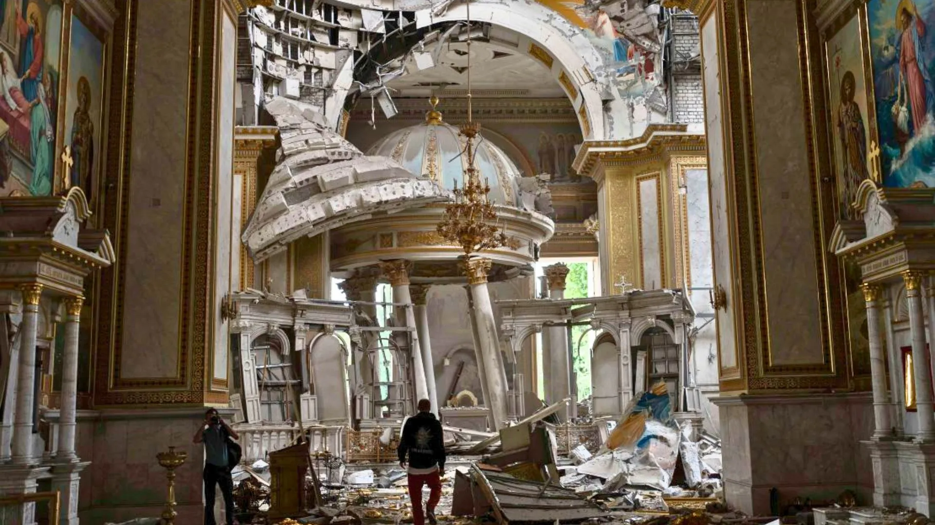 Russia Strikes at Ukraine’s Cultural Heart, Kyiv’s World Heritage Cathedral Damaged