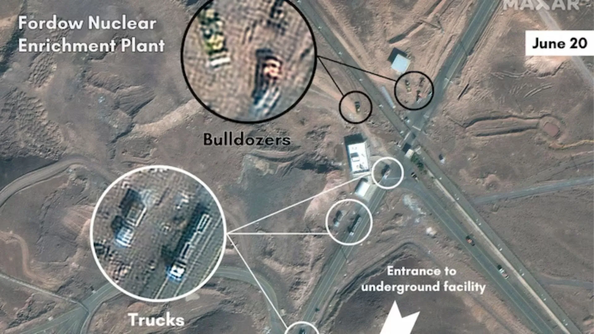 Satellite Footage Captures Moment When US Striked Iran’s Fordow Nuclear Site | Watch