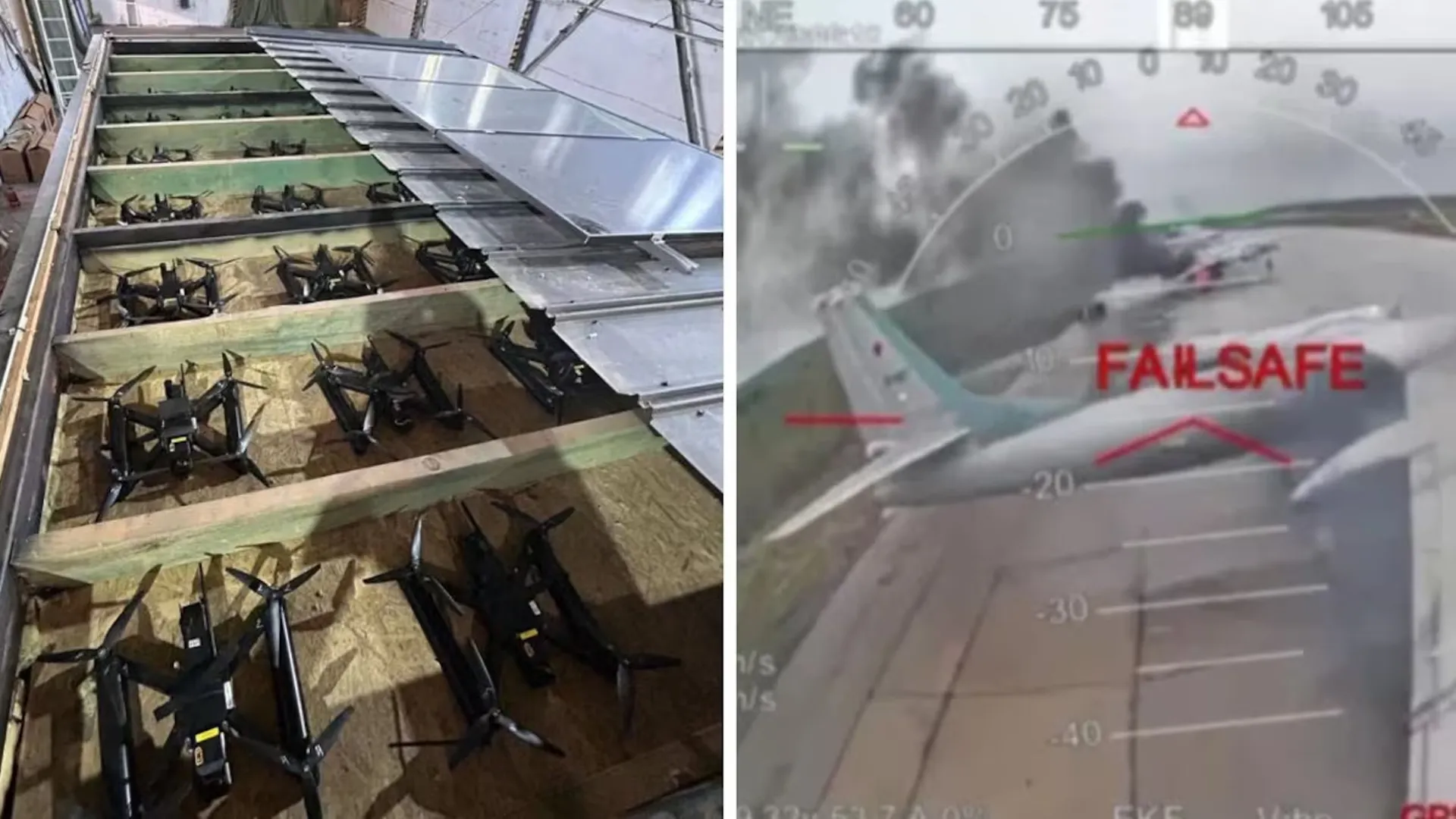 Trojan Horse Style Attack: Ukraine Hides Drones in Trucks to Hit Russian Bases