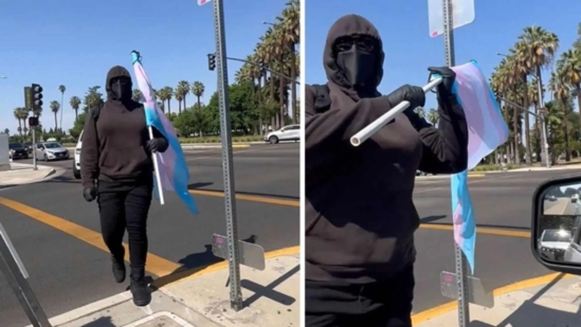 Who Are Trantifa? Viral Video Shows Alleged Member Attacking US Man with Flagpole