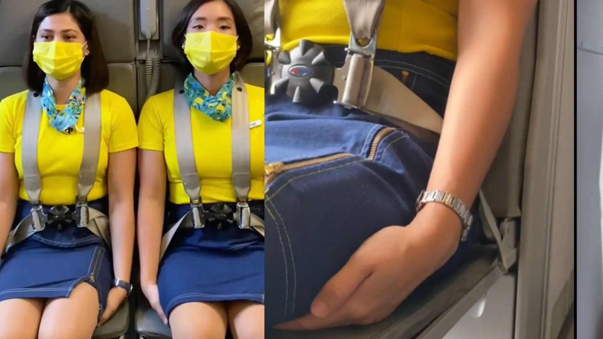 Why Flight Attendants Sit on Their Hands During Takeoff and Landing | TDG Explainer