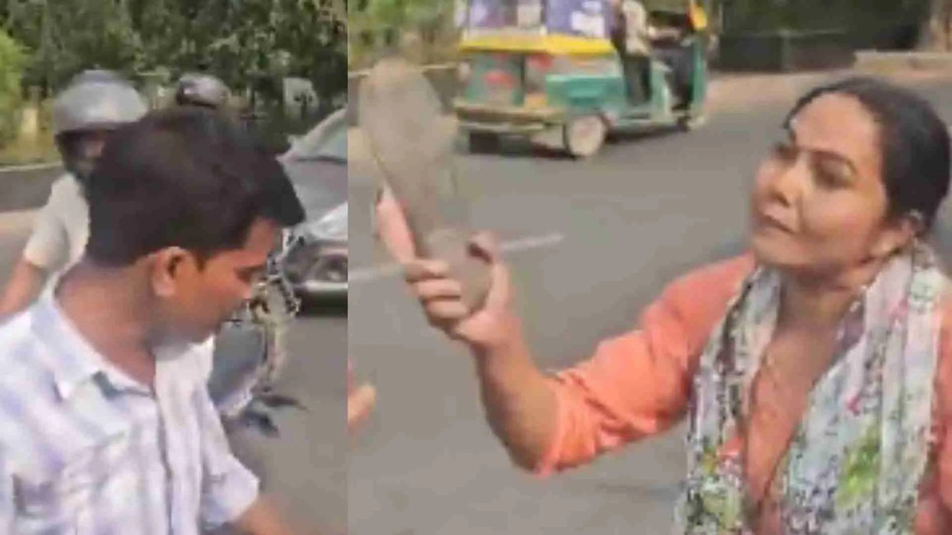 Woman ‘Dusri Aurat Rakh Li’: Thrashes Husband With Slippers Publicly Over Second Marriage | VIDEO
