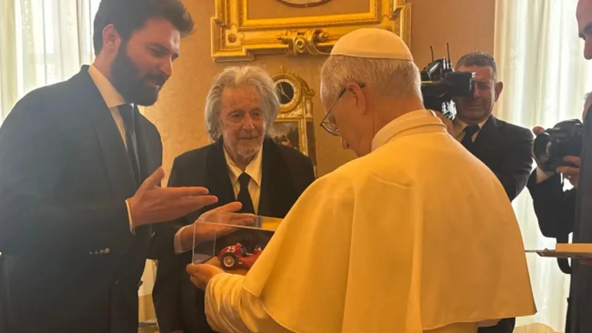 Al Pacino Meets Pope: Faith, Maserati & a Vatican First