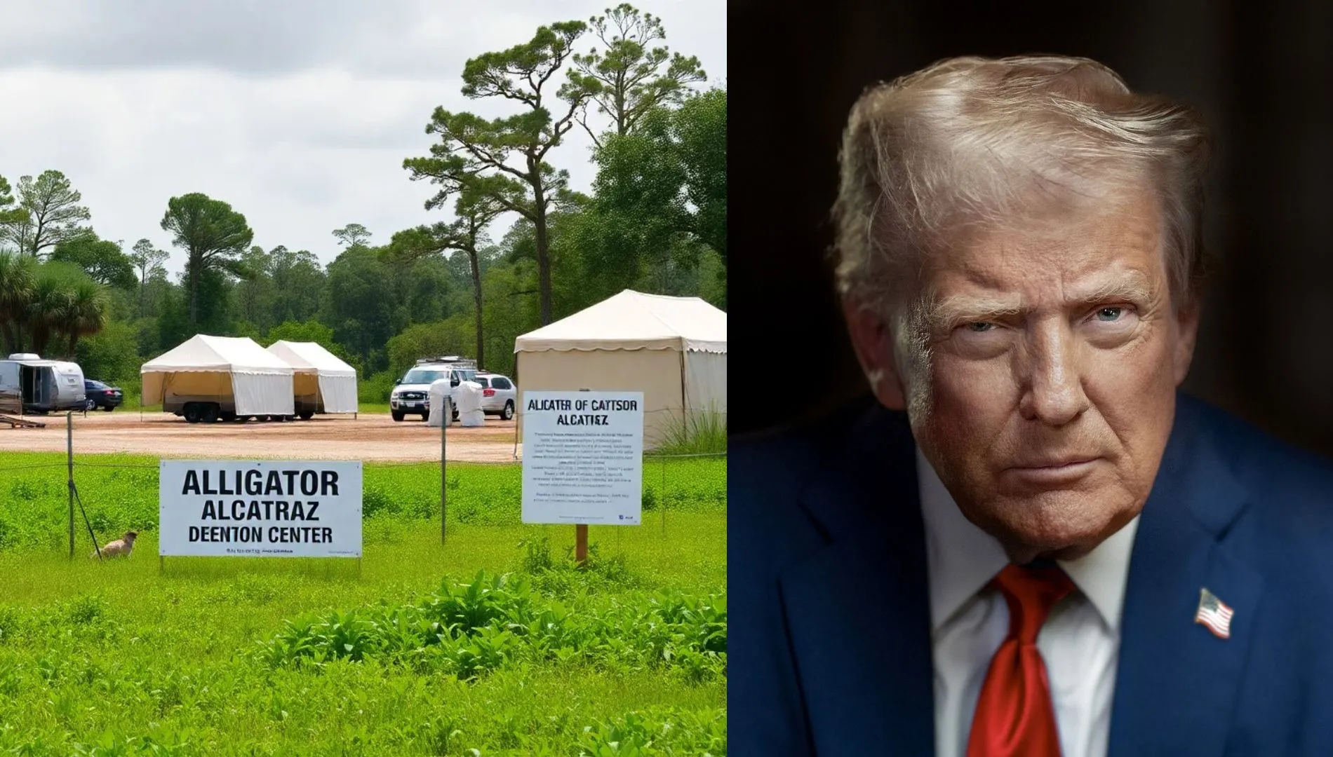 Trump Converts Abandoned Florida Airport Into ‘Alligator Alcatraz’ Detention Camp For Migrants