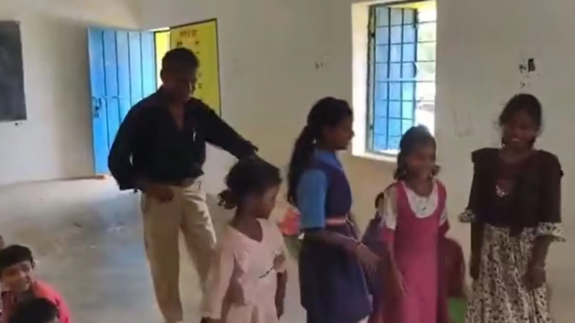 Chhattisgarh School Headmaster Caught Drunk Dancing With Students | Watch
