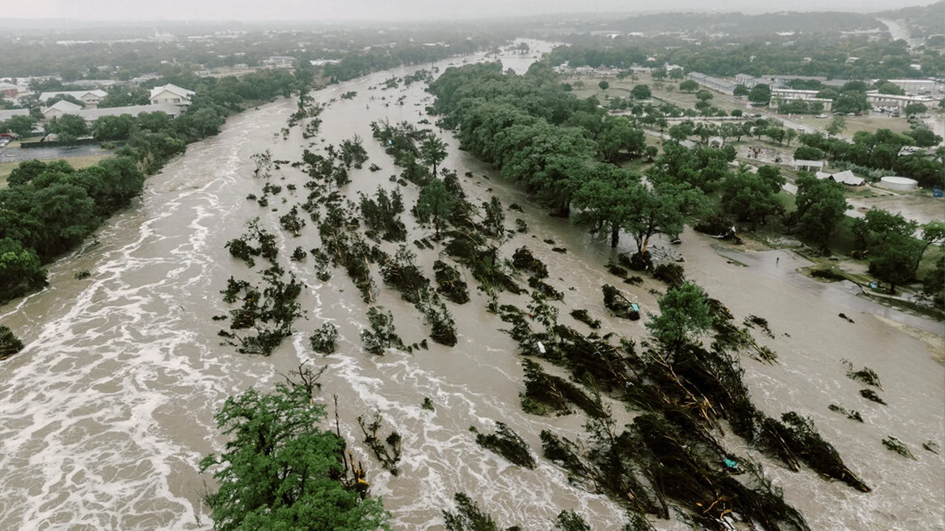 Land Disappears in Minutes as Catastrophic Texas Floods Sweep Region | Watch