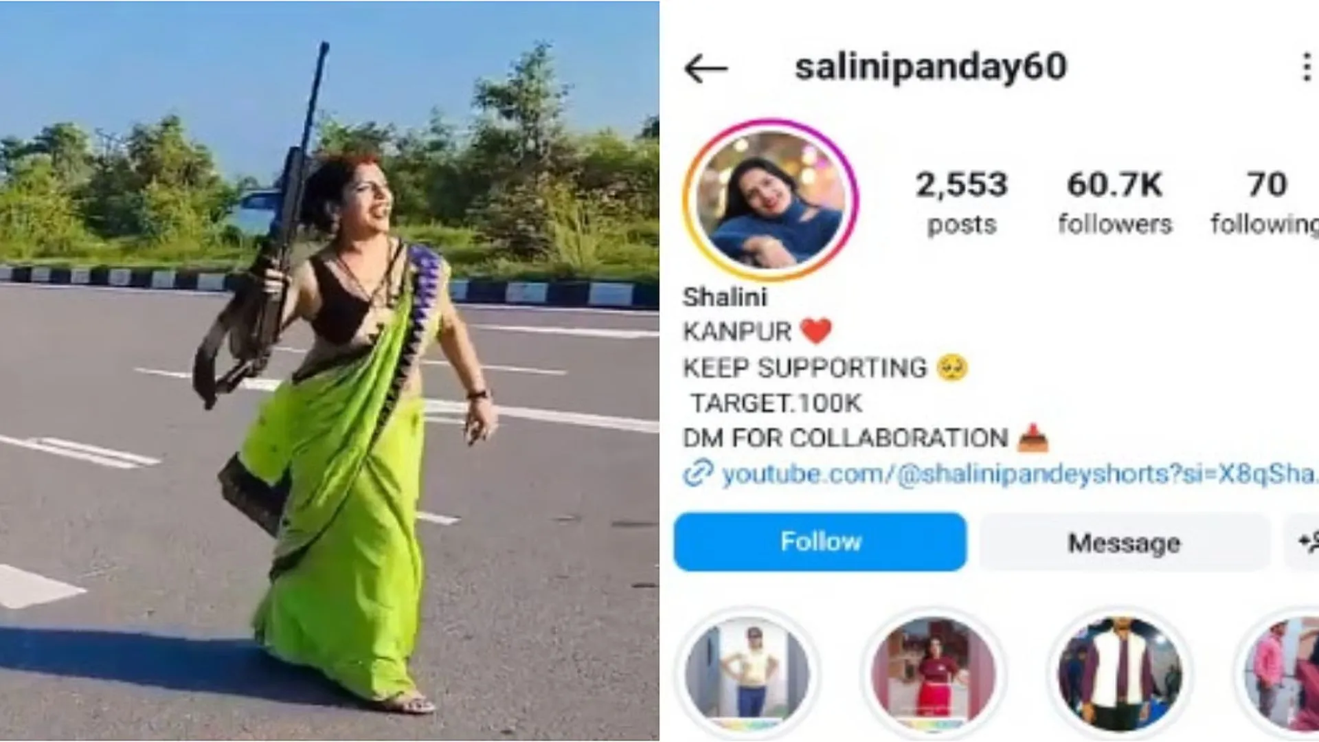 Saree-Clad Kanpur Woman Flaunts Gun on Highway, Triggers Outrage | WATCH
