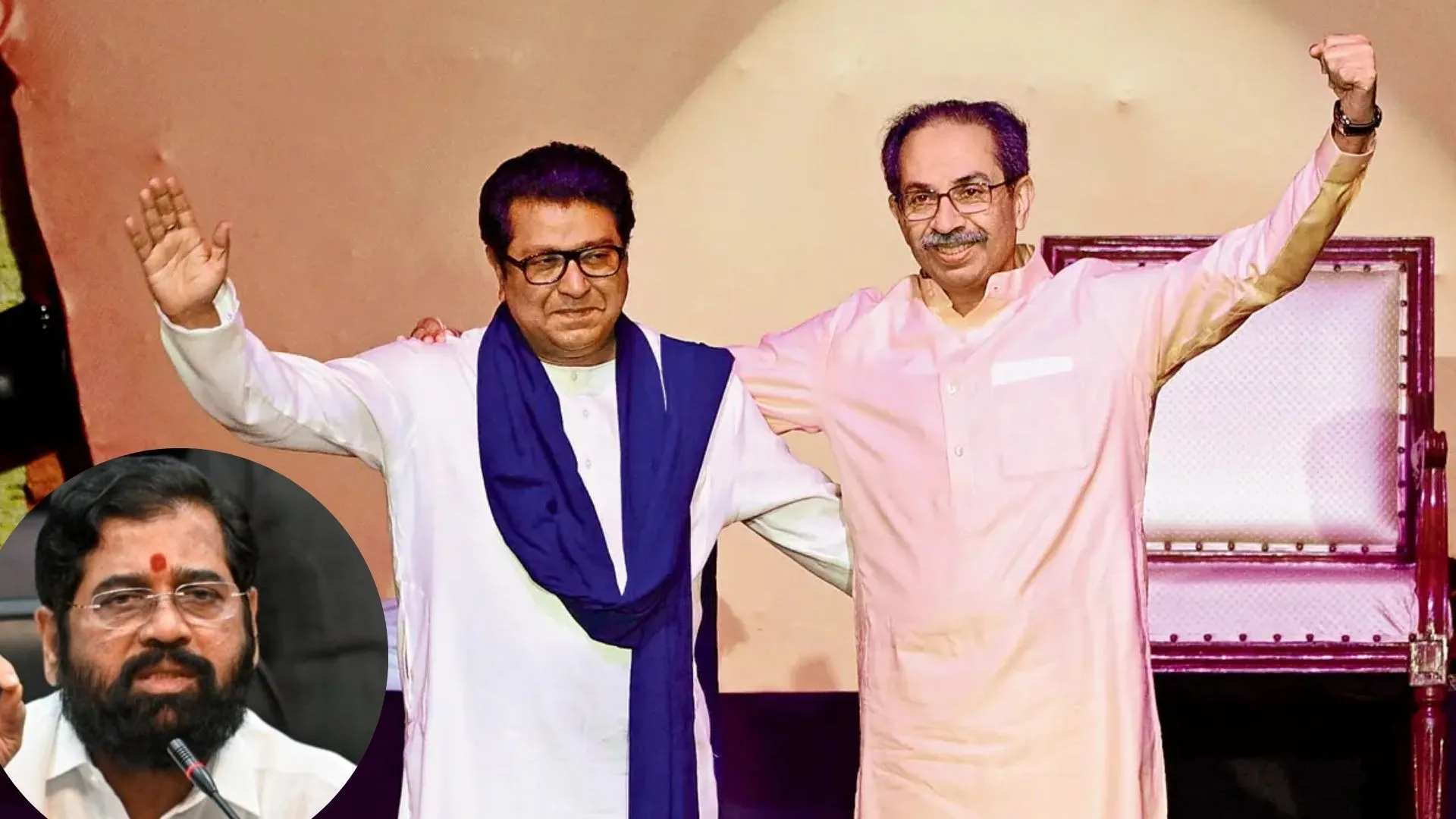 Shinde Accuses Uddhav of Ignoring Marathi Issues, Praises Raj’s Cultural Commitment