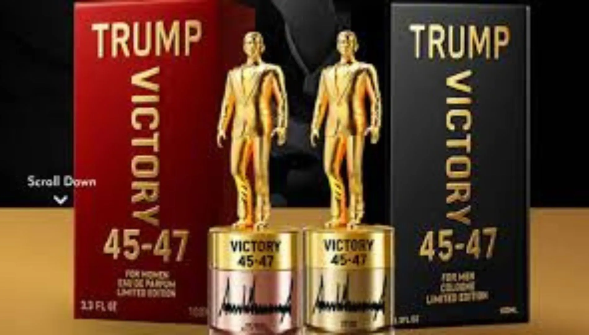 Trump Launches 9 Victory 45–47 Fragrances That Promise ‘Keep Winning’ Power in a Gold Bottle